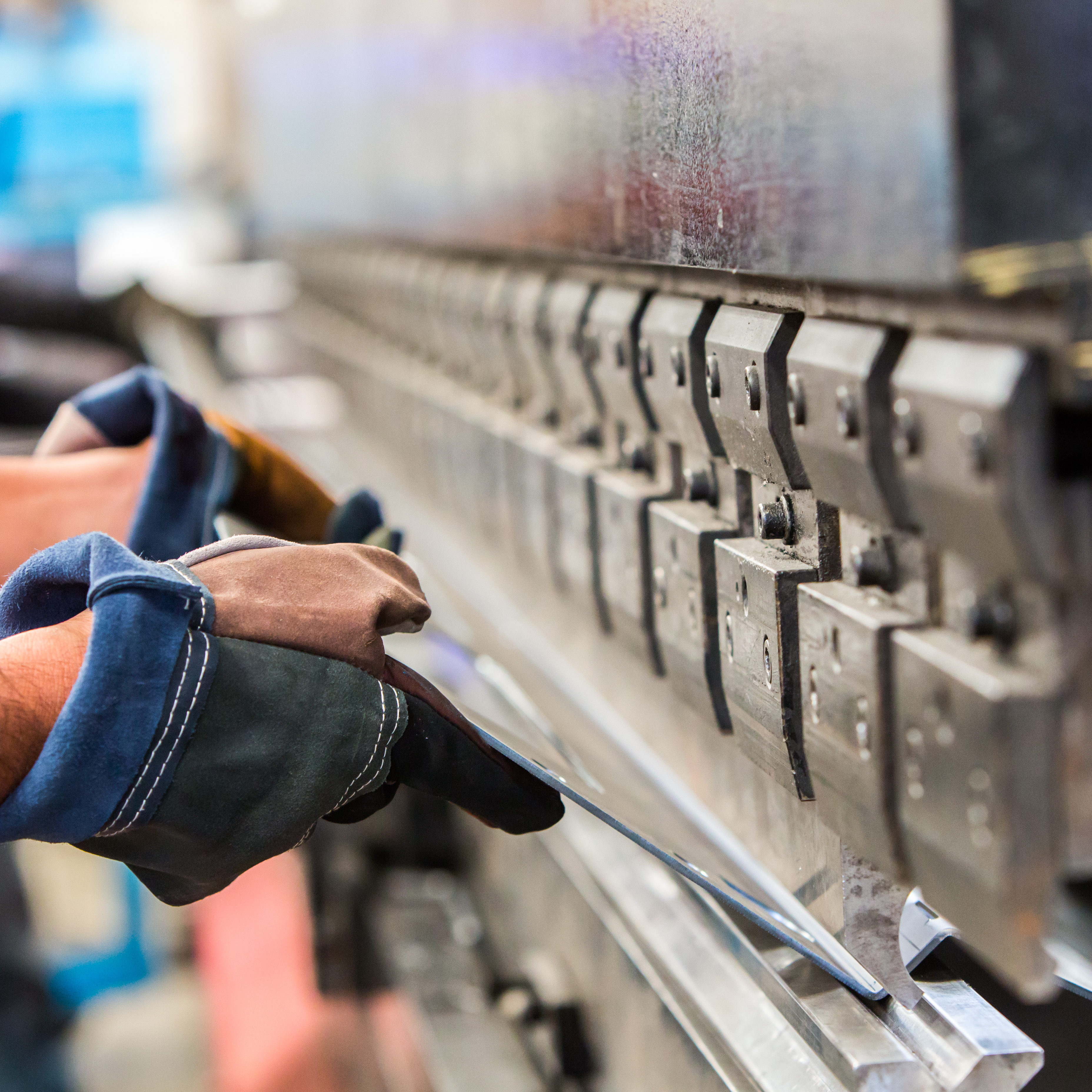 Sheet metal bending in factory Sheet metal bending in factory
